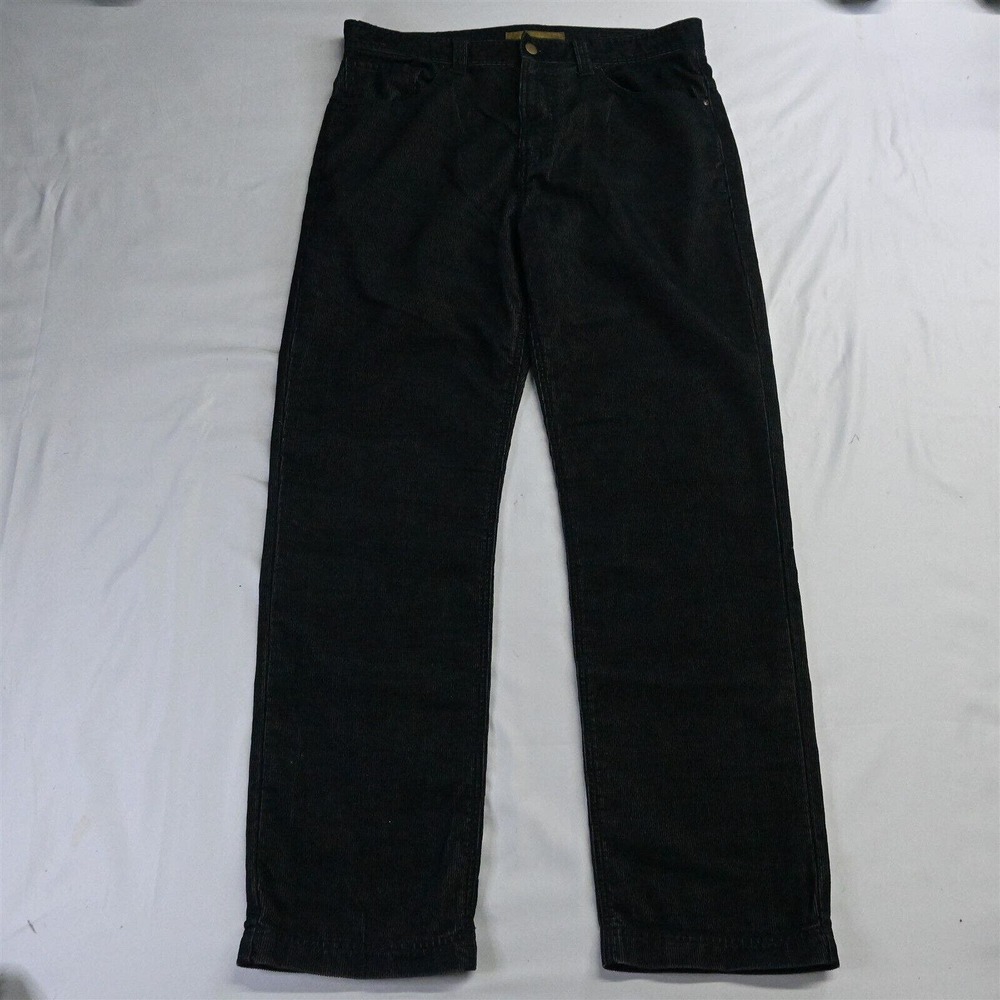 Halsey 38 x 34 Black Corduroy 5 Pocket Straight‎ Mens Cords Pants